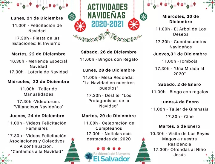 ¡Ya tenemos listas nuestras Actividades para estas Navidades!😀⬇️⬇️