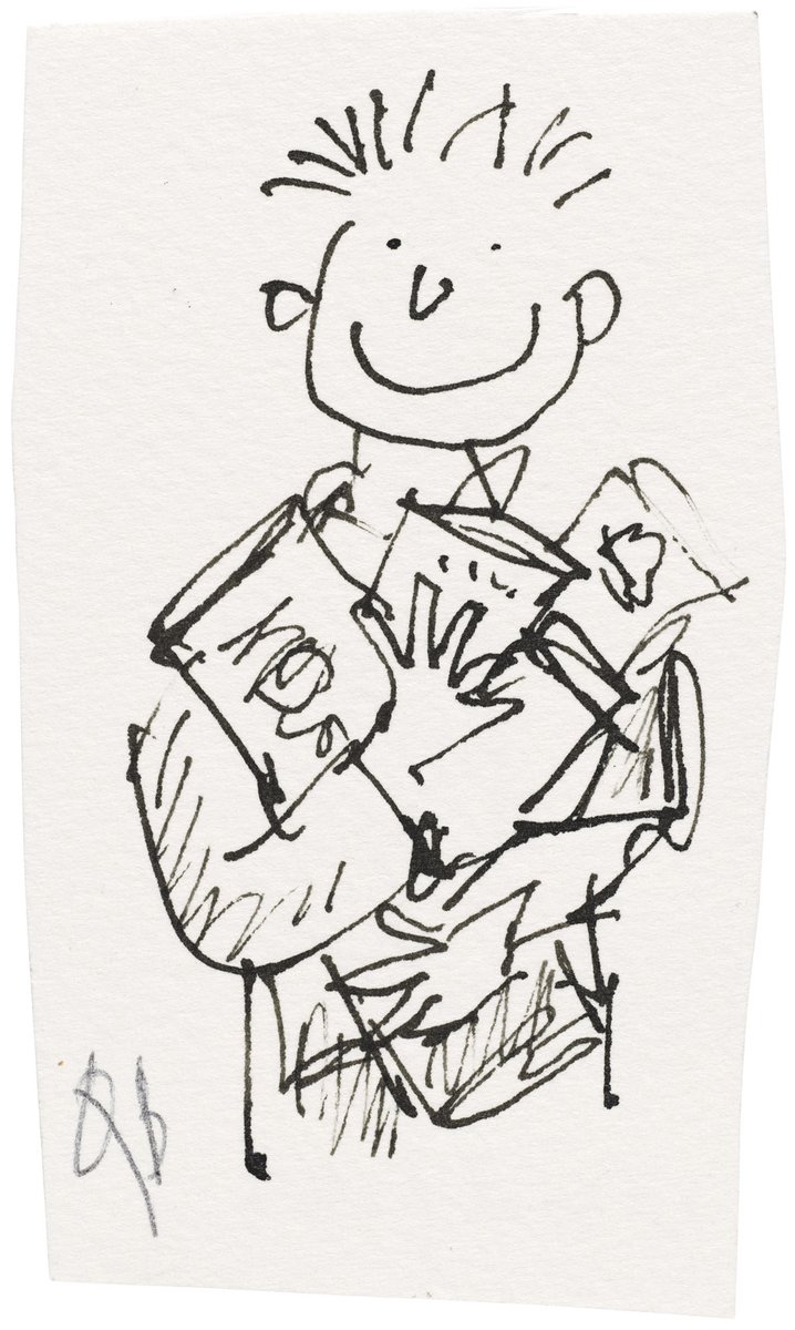 ChristiesInc's tweet photo. #WhatIsAClassic β Specialist, Books & Manuscripts, Sophie Hopkins explains: 'Storytelling. Quentin Blake produced this little chap for the logo of the Hastings 2020 Storytelling Festival'. #ClassicWeekLondon https://t.co/NXSsw9OpFe https://t.co/SjNWCVQvRa