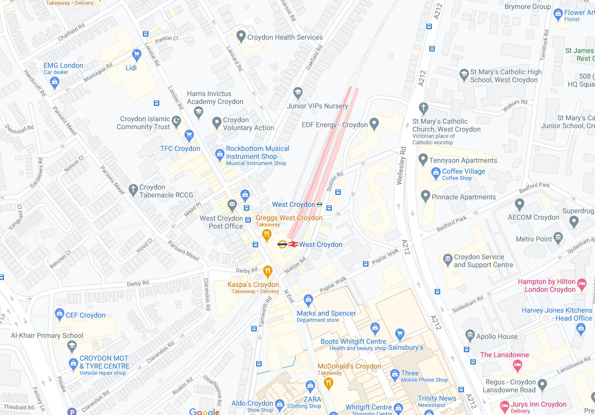 Parsons Mead Croydon Map Mr Mustard On Twitter: "Croydon Have Been Sending Out Warning Notices For  Passing The 'Flying Motorbike' Signs Newly Erected In Parsons Mead So Watch  Yourself In West Croydon Especially Visitors To The