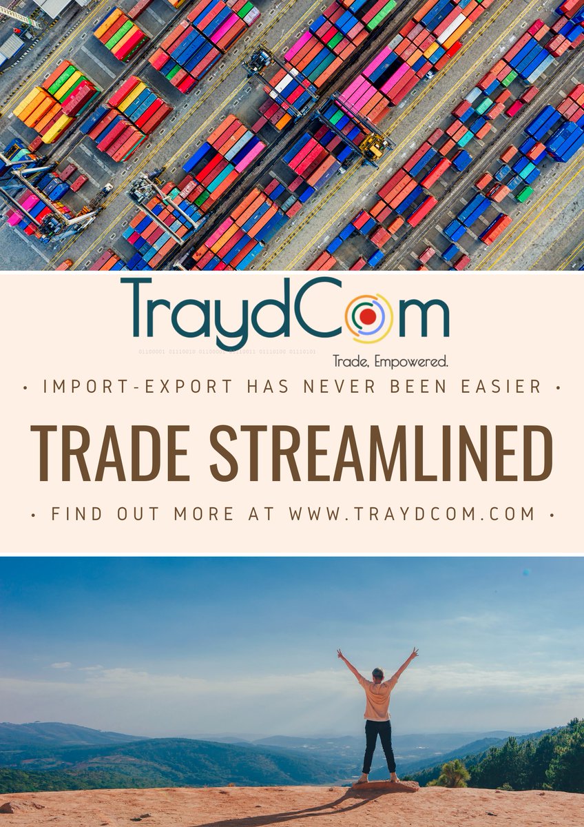 TraydCom's tweet photo. TraydCom is a Global Trade Management Software Platform which utilises the power of Cloud to ensure seamless trade.
Check our website, link in the description! 
#TraydCom #SaaS #blockchain #import #export https://t.co/r2RBkPT2wN