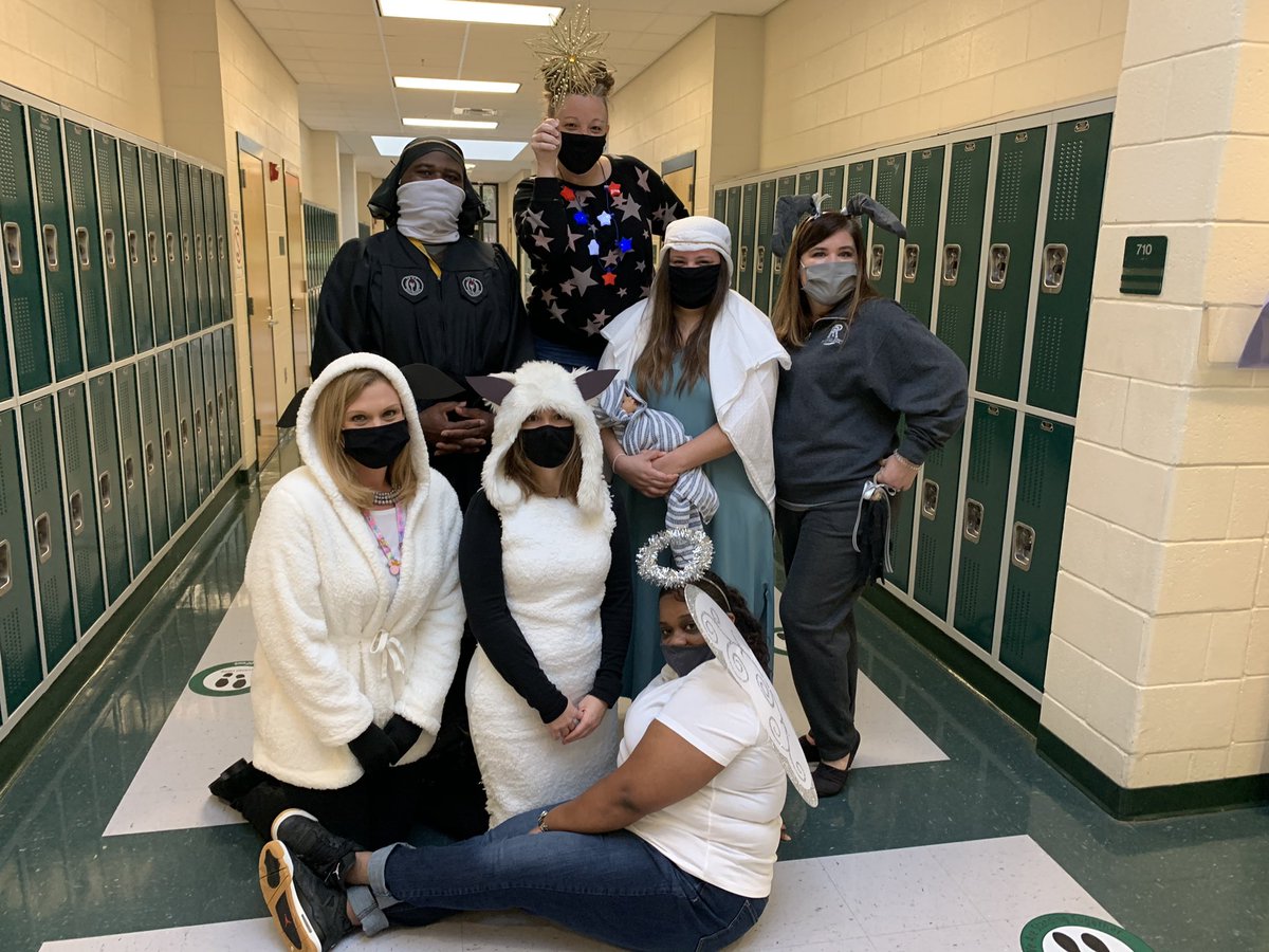 RRMS6math's tweet photo. Favorite Christmas Character Day- 7th grade is the Nativity Scene! @RehobothRoad https://t.co/88K7pXL331