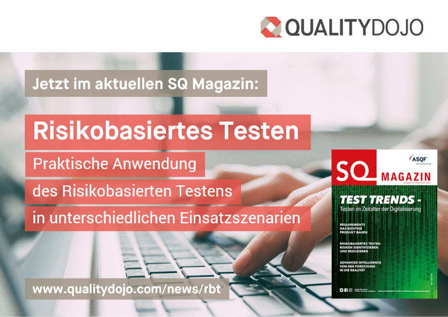 qualitydojo's tweet photo. Interessiert an Risikobasiertem Testen? Im neuen @yourasqf  SQ Magazin gibt @florian_fieber einen Einblick in die Grundlagen des Risikomanagements und seiner Anwendung im Testen.
https://t.co/O8j0Hubr8q https://t.co/UuXcjiSrlr