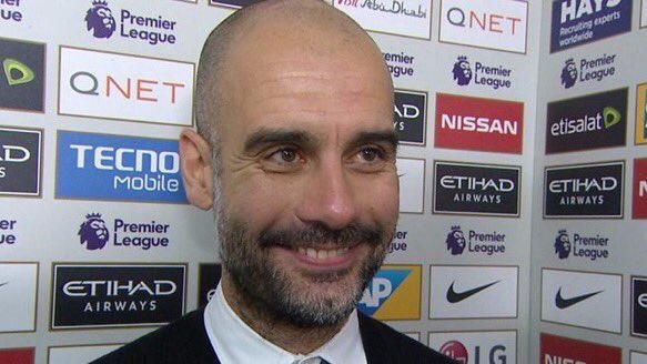 A thread of pictures of Pep Guardiola but as you scroll down he gets happier: