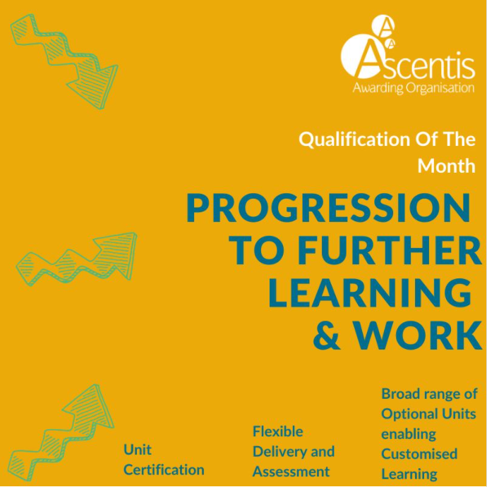AscentisAO's tweet photo. Our Qualification of the Month is Progression to Further Learning and Work. Our Progression qualifications can be personalised to suit the individual needs of each learner. Learn more here:
https://t.co/wvaFDwbh4w #QualificationOfTheMonth #upskilling #retraining #education https://t.co/YWwgDY1mwx