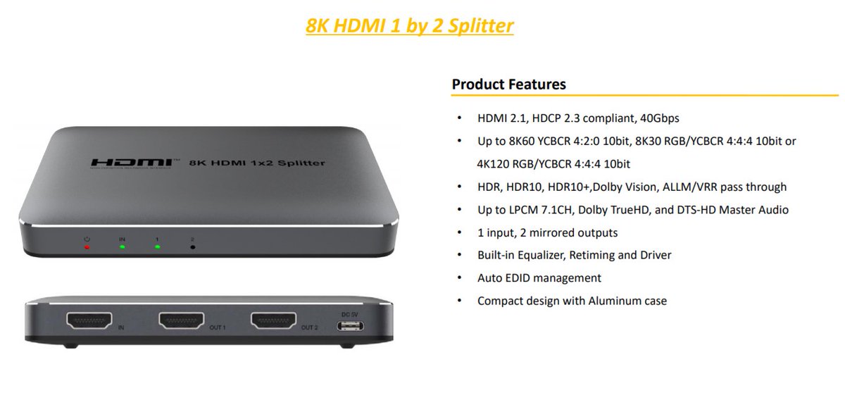 HDTVSupply's tweet photo. New Coming in January! #WolfPack 8K Products for TV's, DVD Players, 8K #XBoxes, 8K #PlayStations, 8K PCs, and other 8K HDMI devices. Every moment of a video is displayed at its ideal values for depth, detail, brightness, contrast, & color Call 833-965-3722 https://t.co/2c517E953H https://t.co/mxGpLxt9r5