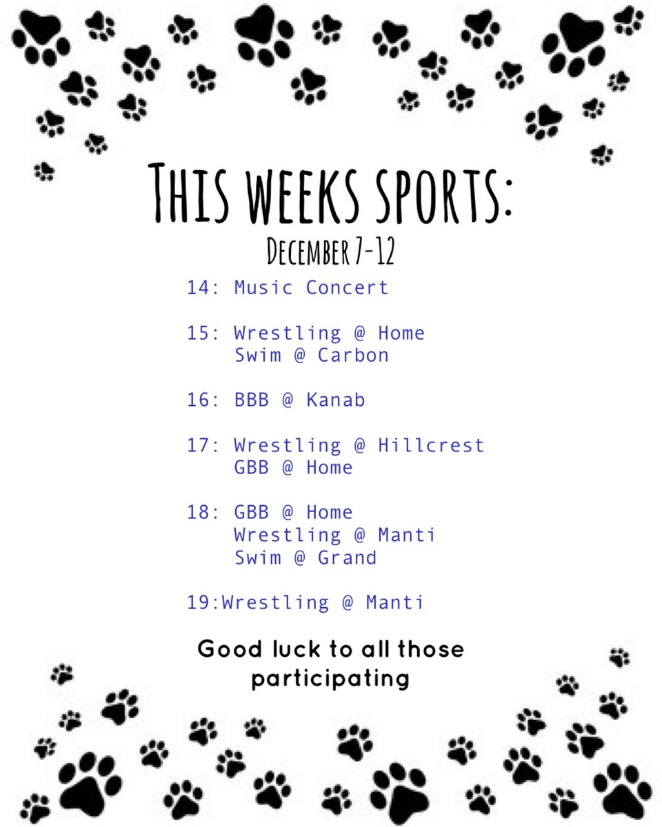 Good luck to all those involved!