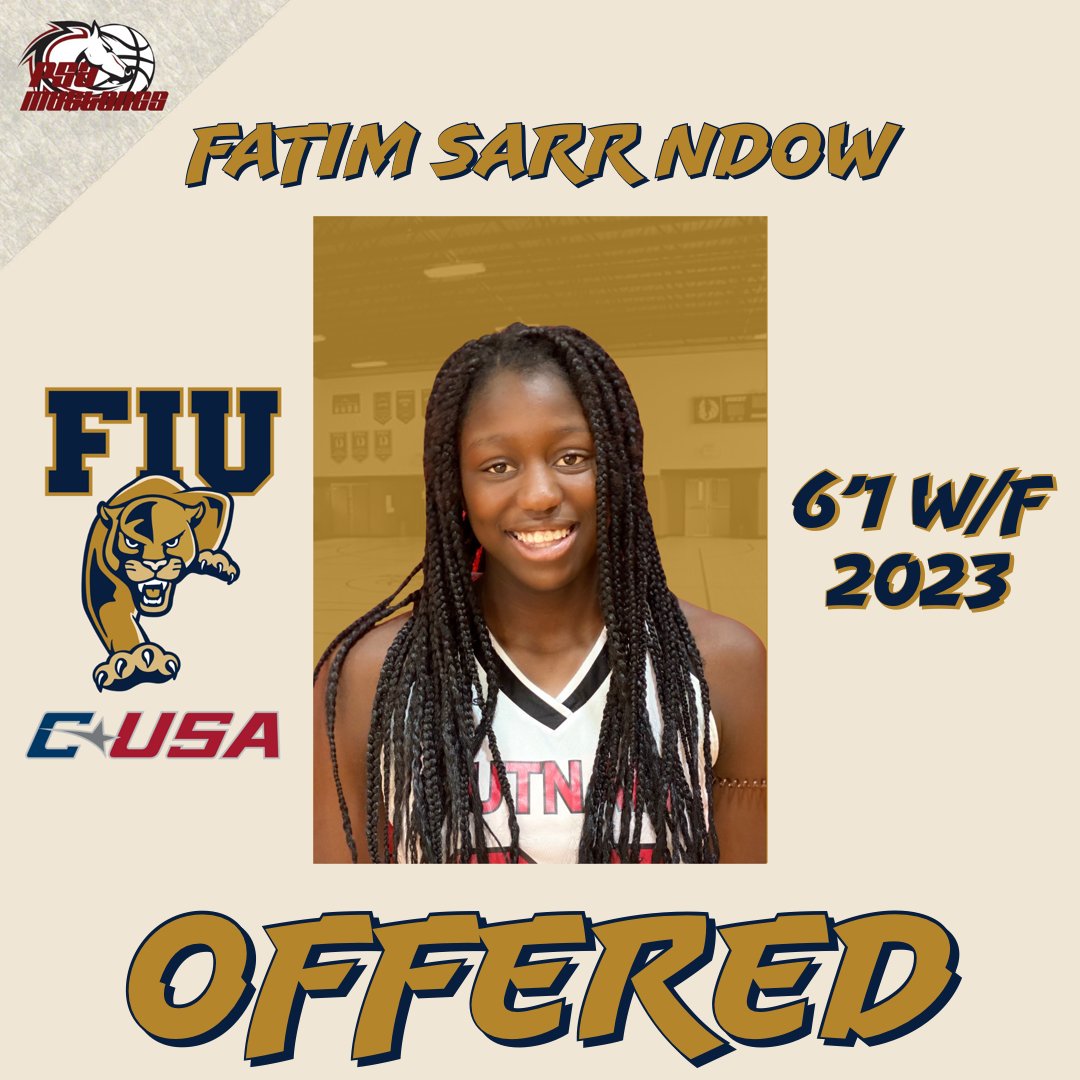 Big Congratulations to 6’1 2023 W/F @fatim79581934  on receiving an offer from @FIU_WBB 🔥🔥🔥