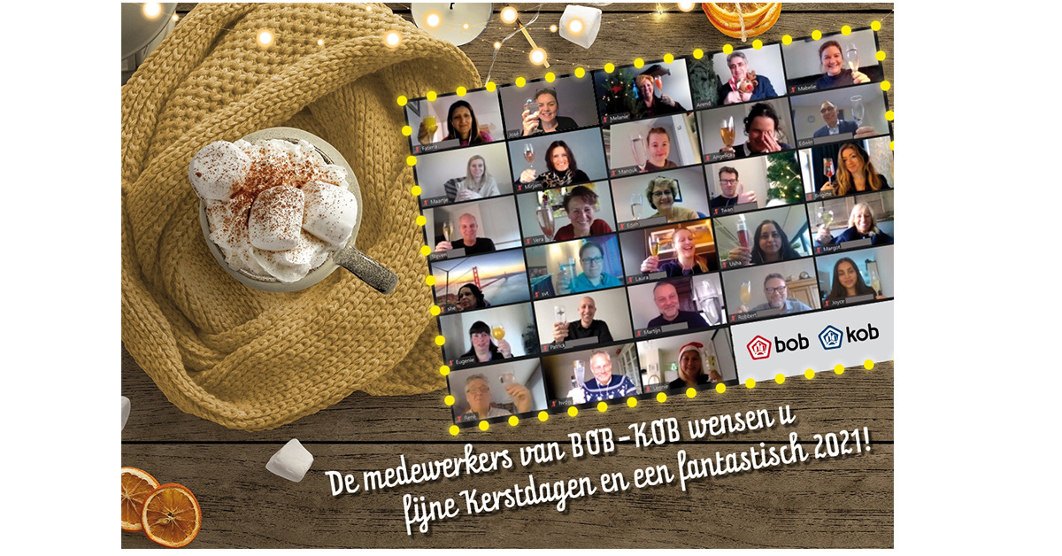 Vanwege de feestdagen is BOB-KOB gesloten van 19 december tot en met 3 januari. Fijne dagen toegewenst!