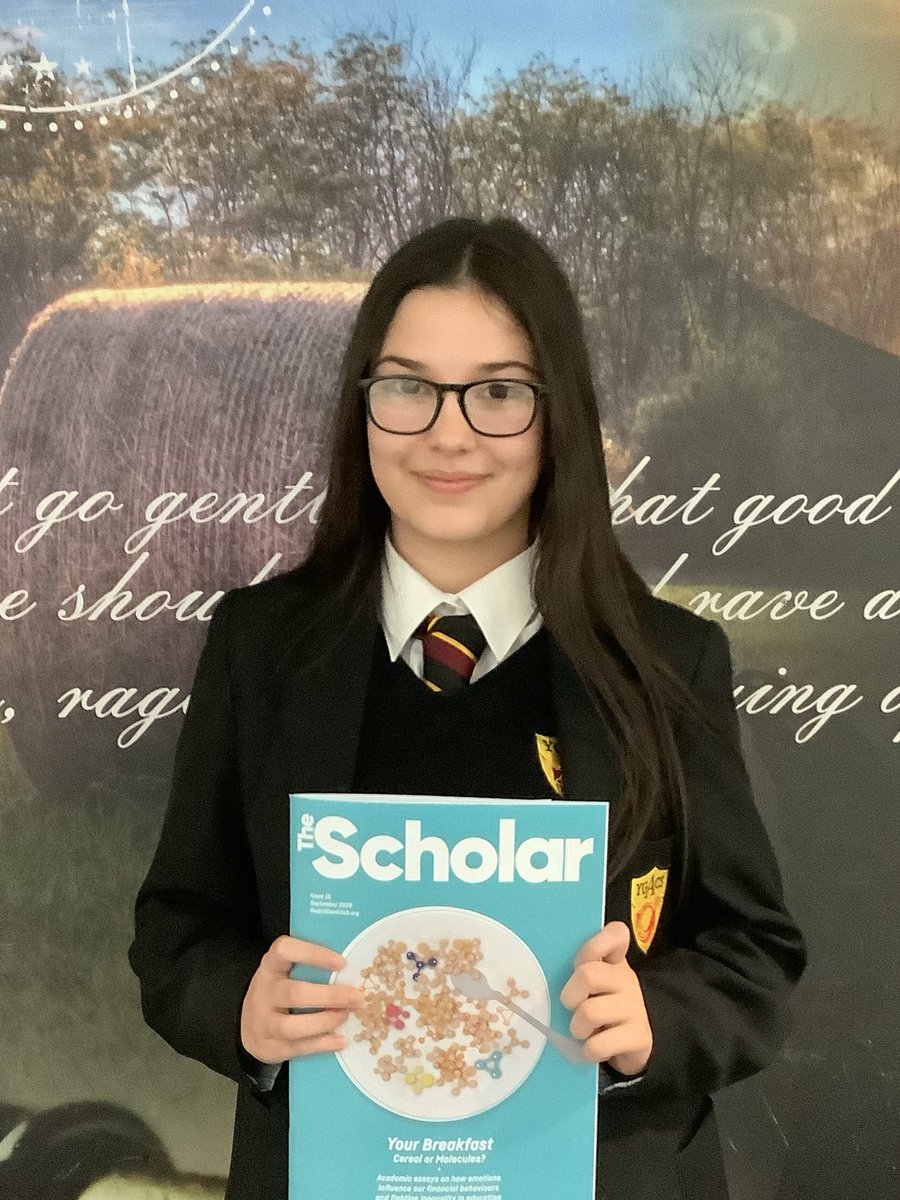 AberdareSchool's tweet photo. Congratulations to Emily Parfit who has recently had her article, written as part of The Scholars Programme, published in The Brilliant Club's termly academic journal, The Scholar. This is a tremendous achievement, llongyfarchiadau!  #strivebelieveachieve @BrilliantClub https://t.co/L9Xs1221Gh