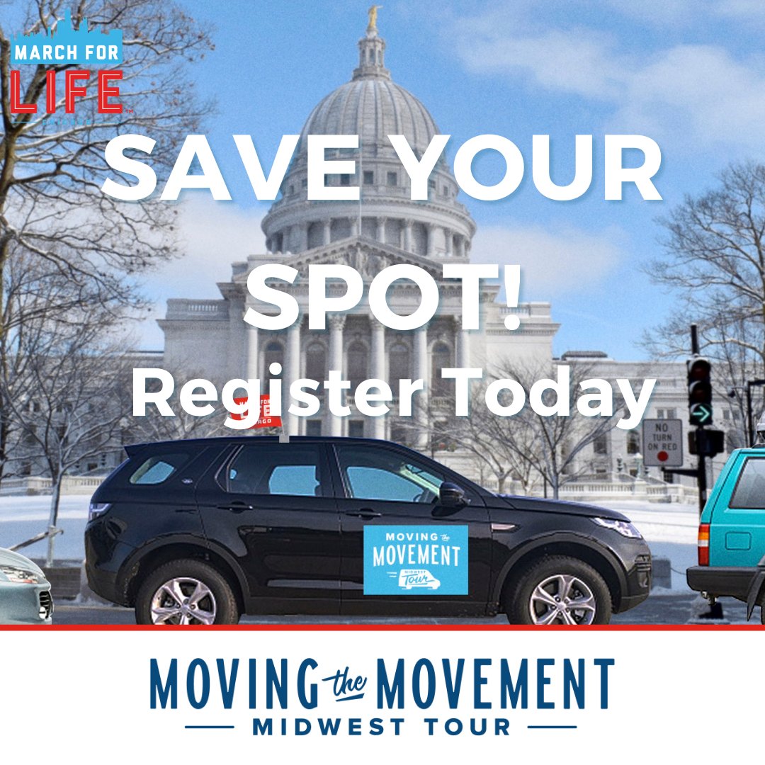Have you registered for 1 of our 7 stops this year? Since many our car rallies, space is limited - get yours now! #ProLife