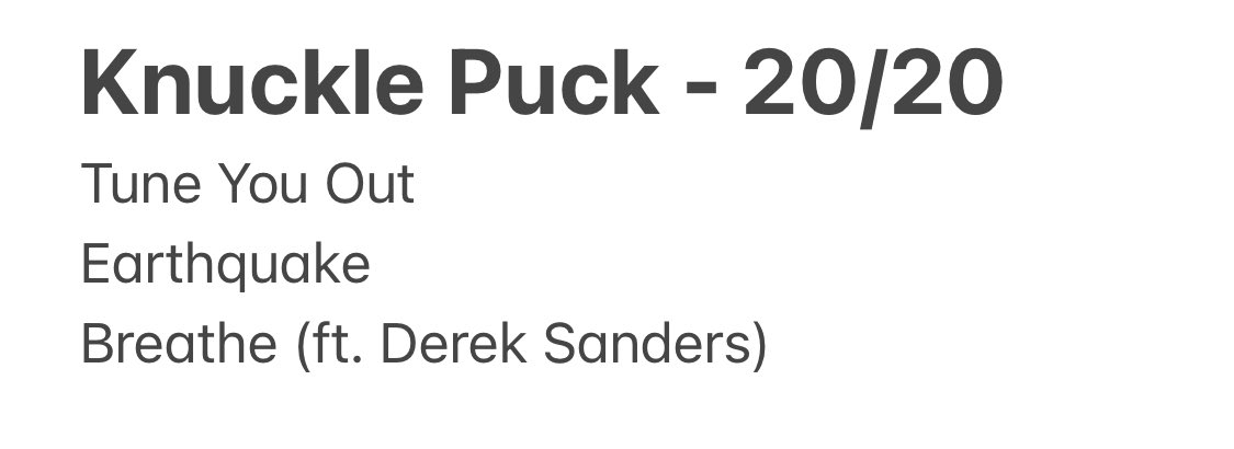 @KnucklePuckIL / my record of year. Pop punk at its finest!