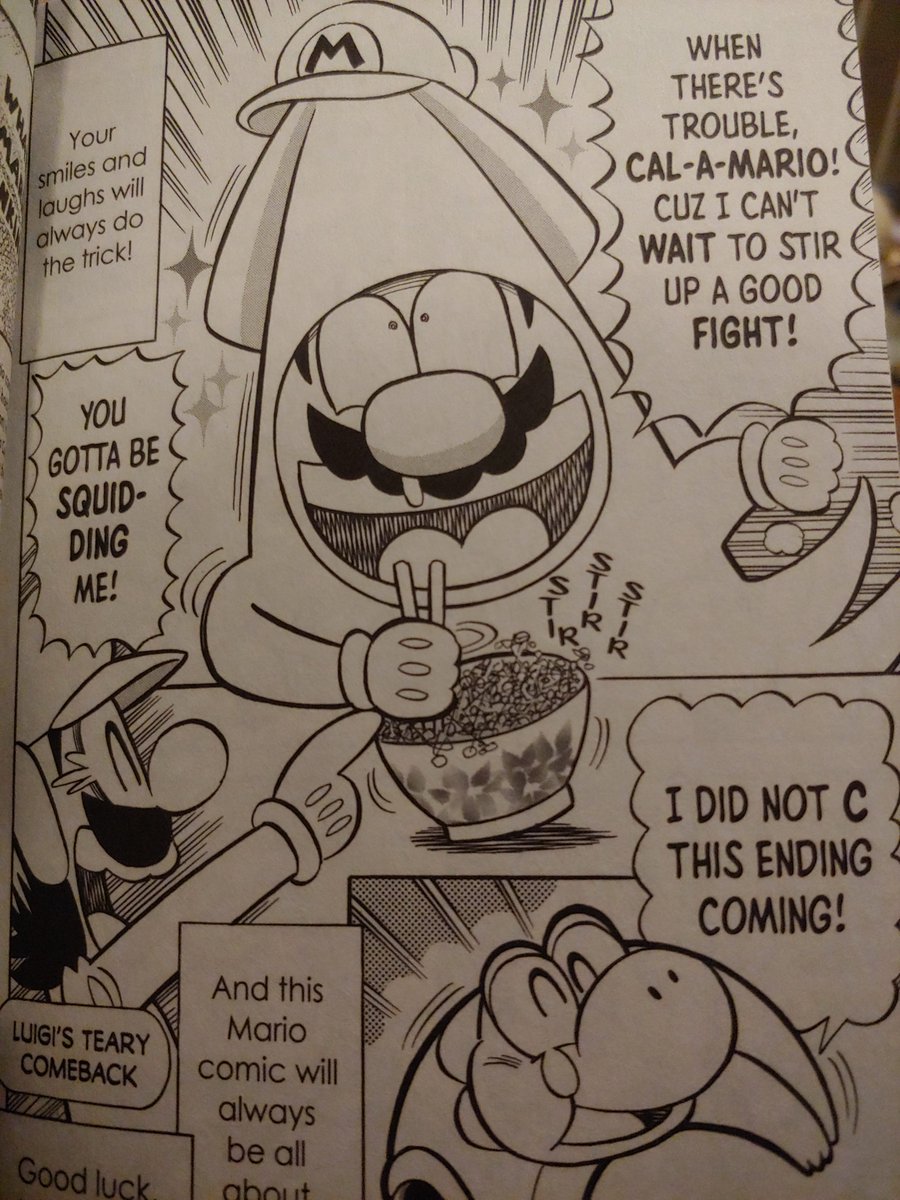 8/ And the grand daddy joke:"ikanai to" [have to go] -> "ika natto" [squid, natto]Working "natto" into the English wasn't hard ("...can natto wait to start fighting!") but it was decided that the target audience likely wouldn't know natto, which is fair! So, "stir" instead.