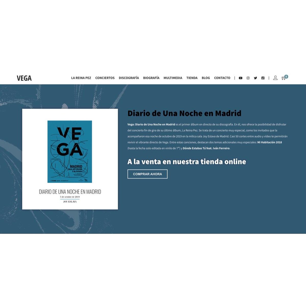 VEGAOFICIAL's tweet photo. 🌞Estrenamos tienda ♥️

https://t.co/hVstdX8tOd

Todos los formatos de todos MIS discos y merchan (@LaMadrigueraR) que nos quedan. Las últimas unidades. Sobre todo de las Ed.Limitadas. Seguro que llegarán a buenas manos.
Gracias ♥️🙌🏻 https://t.co/psspCHHgYf