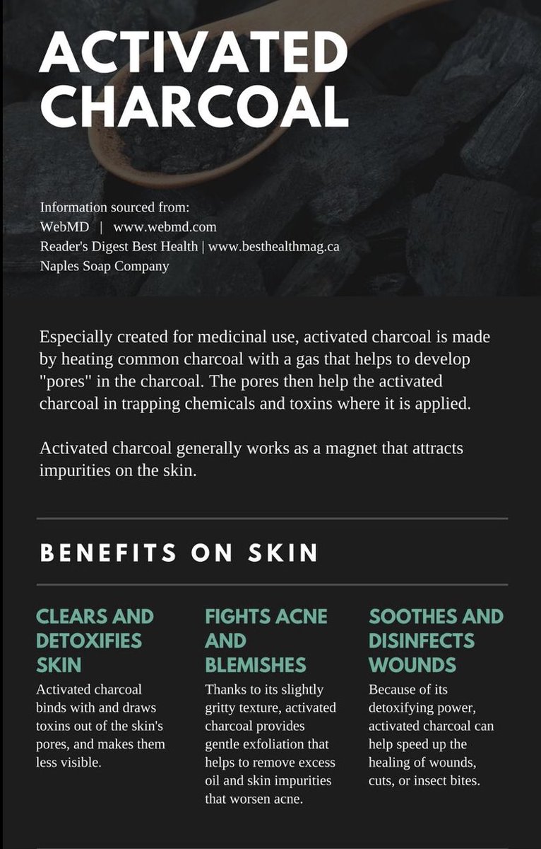 ChaosBrothas's tweet photo. Here are some of the many benefits of using #charcoalscrub and #activatedcharcoal products. Checkout our #allnatural #CharcoalBodyScrub available at https://t.co/pcyuRuKNSy. 

Use the promo code ‘Chaos10’ to receive 10% off your order. https://t.co/hOa5wnmjOk