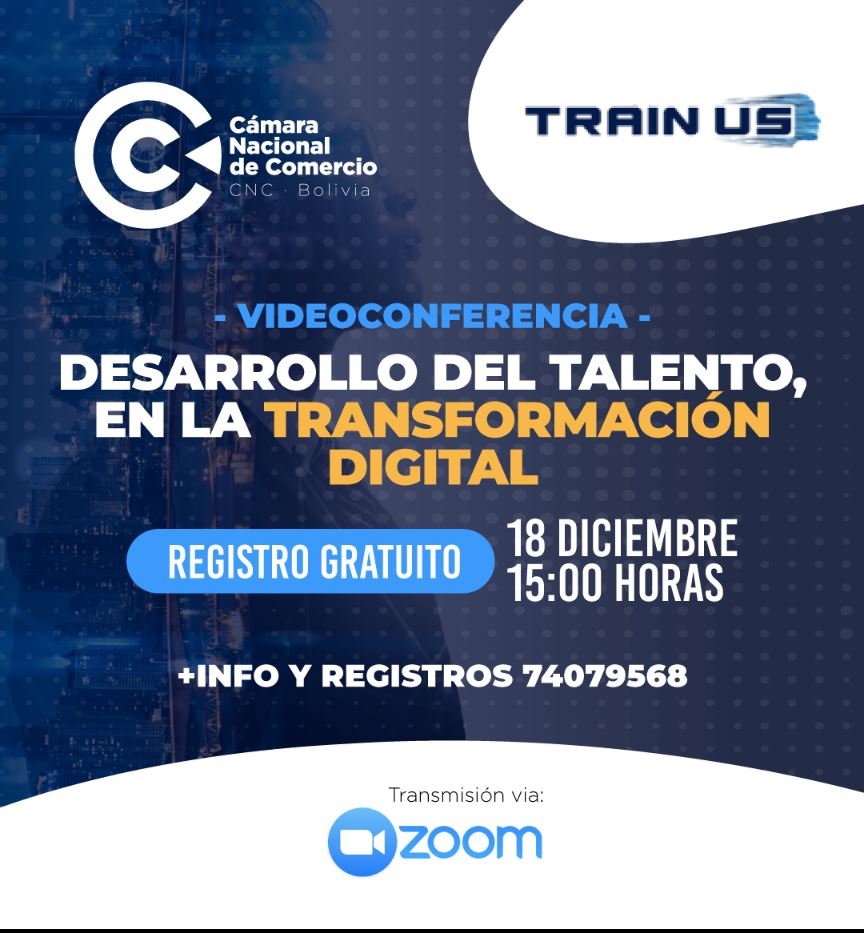 _TrainUs_'s tweet photo. Conferencia Gestión del Talento en la Transformación Digital, en la Cámara Nacional de Comercio, CNC Viernes día 18 de Diciembre. #TrainUs #TalentoDigital #GestióndelTalento https://t.co/bGtvhMpGIe