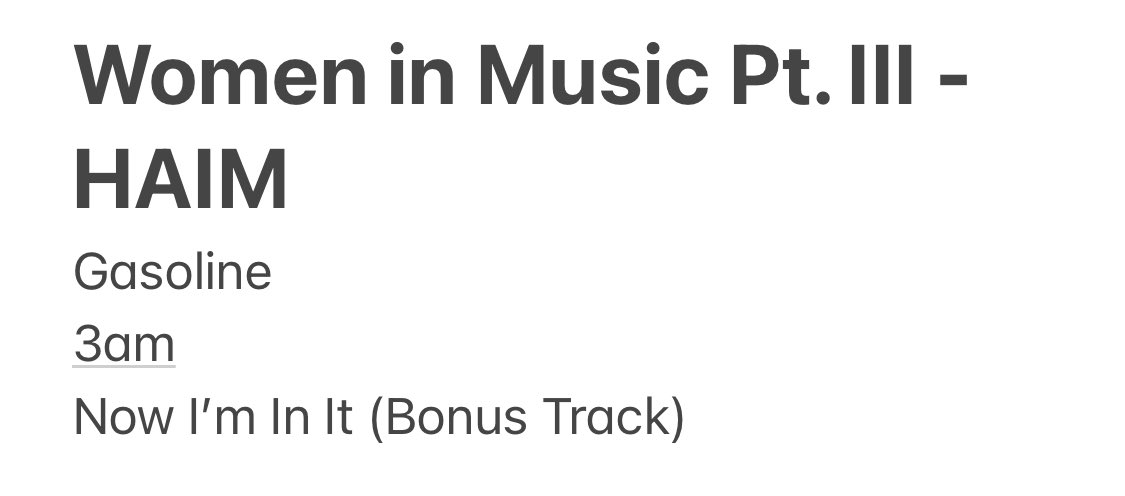  @HAIMtheband / you can tell that this has been crafted so precisely but also keeps the vibe. Well played