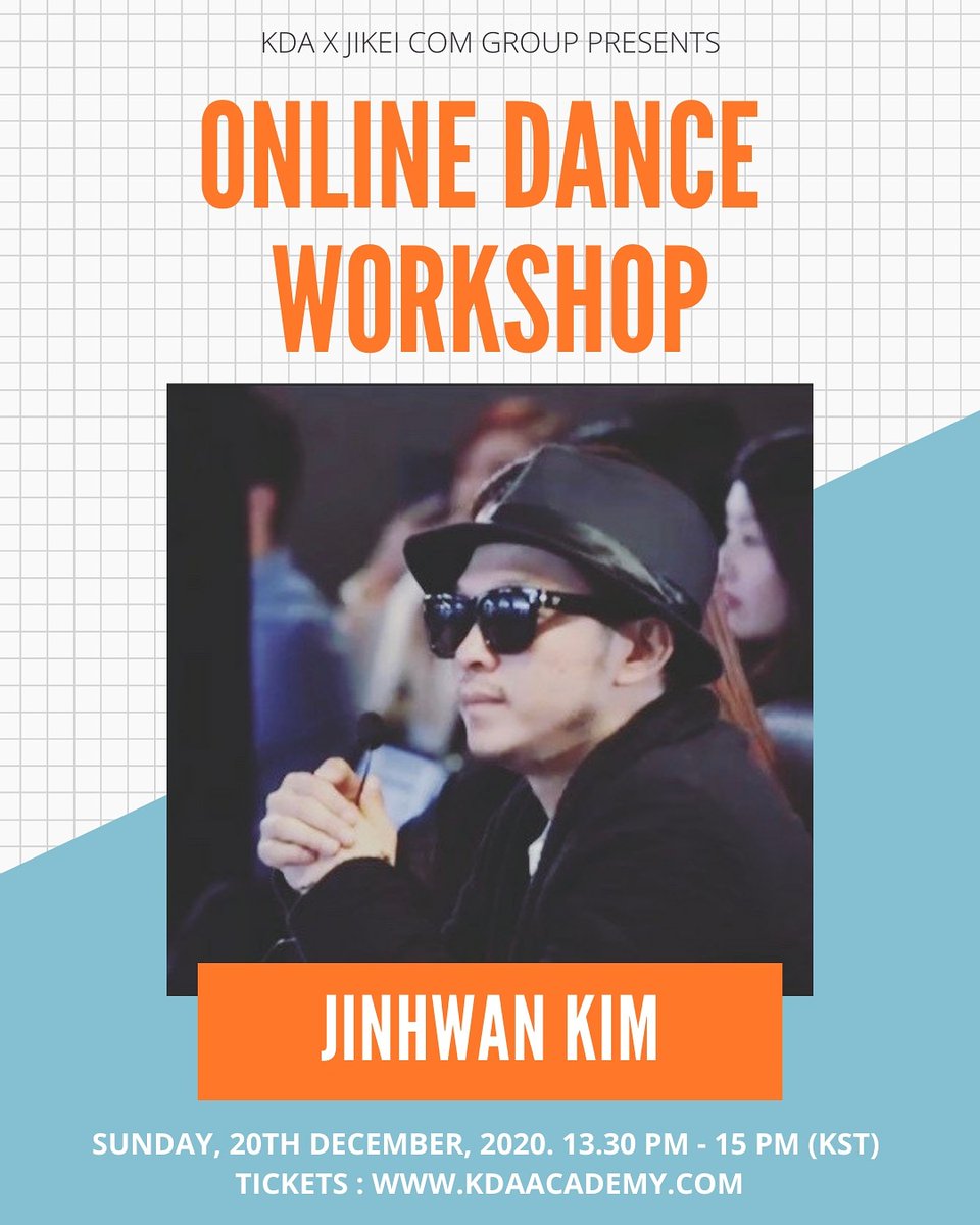 KDA_kr's tweet photo. This week’s workshop Line Up:
KDA x Jikei Com Group
Jinhwan Kim
(SUN) 12/20｜13:30 AM - 15:30 PM (KST) (60 min choreo + 30 mins of Q&amp;A)
Tickets: https://t.co/EhSn0SjQFz
Platform: Zoom (HD)
Inquires @ DM 
#onlinedanceworkshop #dance #kpop #kda #Twice #GOT7 #ITZY #StrayKids #JYP https://t.co/eHFYiRWP7B