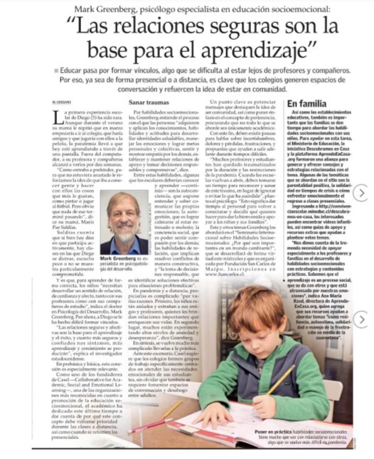 anamariaraad's tweet photo. El aprendizaje es un proceso social y emocional, que requiere del desarrollo de habilidades como la confianza en si mismo, la autogestión, resiliencia, etc. Mi opinión hoy en @VCT_ElMercurio a propósito de la iniciativa conjunta con @Mineduc @Aprendoen_casa #DescubramosEnCasa https://t.co/zzvO1egMoj