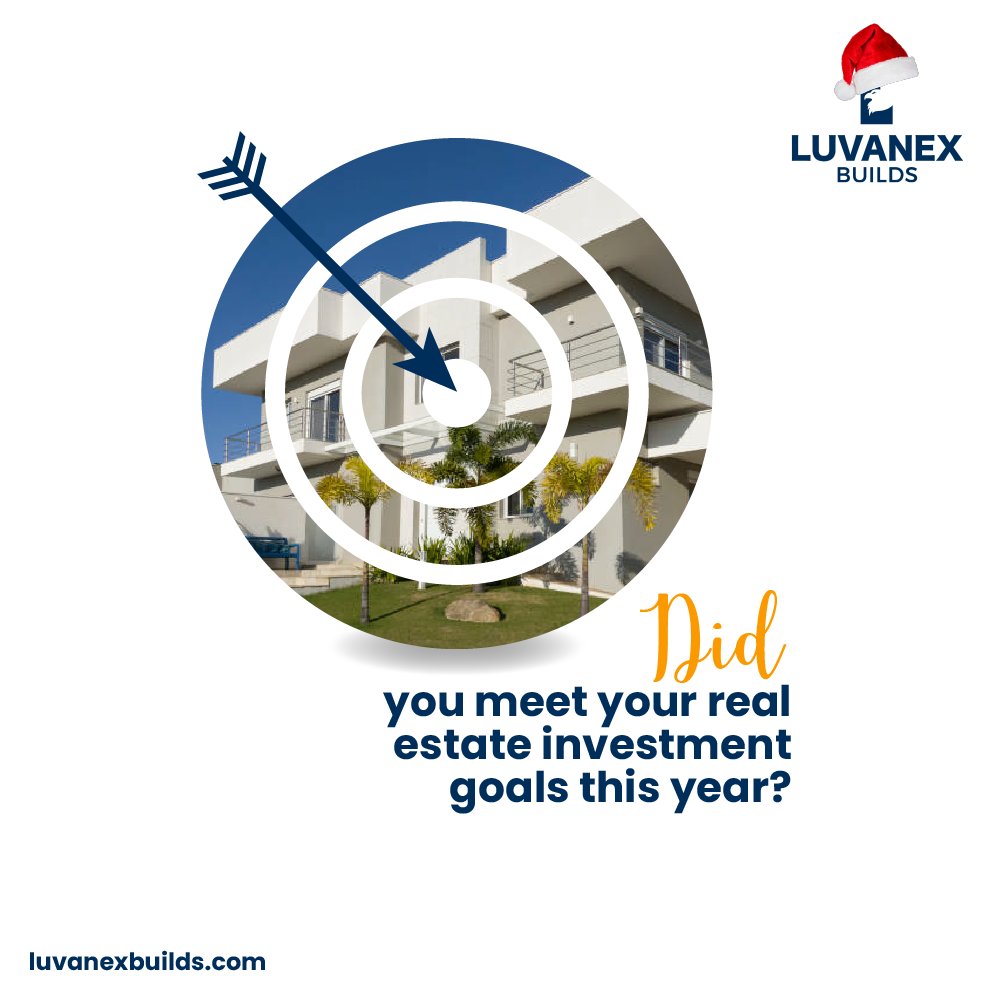 LuvanexBuilds's tweet photo. Before the year commenced, you had real estate goals but we know a lot happened this year.
If you didn't meet your set goals don't beat yourself over it, we can help you get started.
Call/Whatsapp +2348166203701 NOW or visit https://t.co/mw249h7g2v
#LuvanexBuilds #RealEstate https://t.co/e2DJMqfiLz