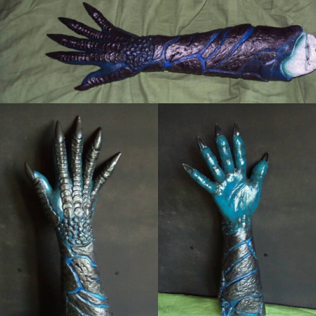 SmoothOn's tweet photo. Fantastic Devil Bringer cosplay silicone glove by @kircenobite! Cast with Dragon Skinโข 10 Medium and painted with Psycho Paintโข tinted with Silc Pig silicone pigments! #smoothon #cosplay #costume #moldmaking #casting #siliconeglove #fx #devilbringer #devilmaycry https://t.co/POzIxtMaLT