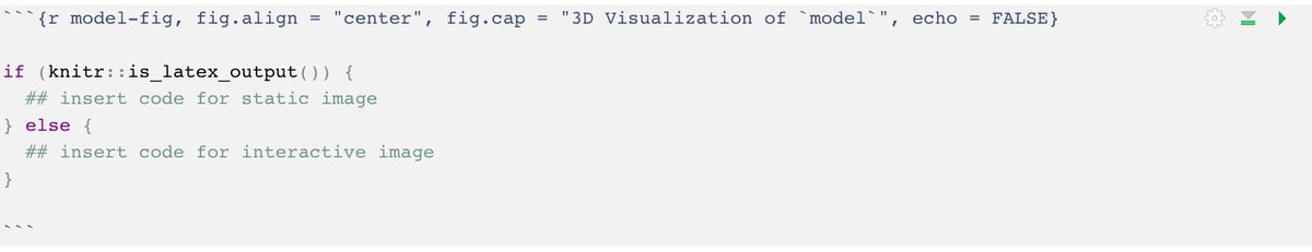 dr_keithmcnulty's tweet image. Little trick I learned from writing a #bookdown.  If you want to display a static image for a pdf output but an interactive image for a web output, you can do this #datascience #rstats #r4ds #analytics