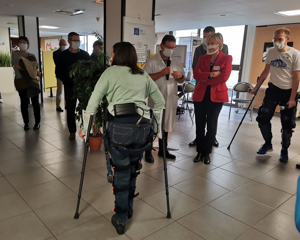 s_cluzel's tweet photo. Immersion au pôle de Saint-Hélier, un centre de médecine physique et de réadaptation à la pointe de l'innovation dans le domaine des aides techniques au service de l'#autonomie : outils connectés et télémédecine au service des patients, au plus près des besoins. @PhDenormandie https://t.co/fvX5mLAb6S