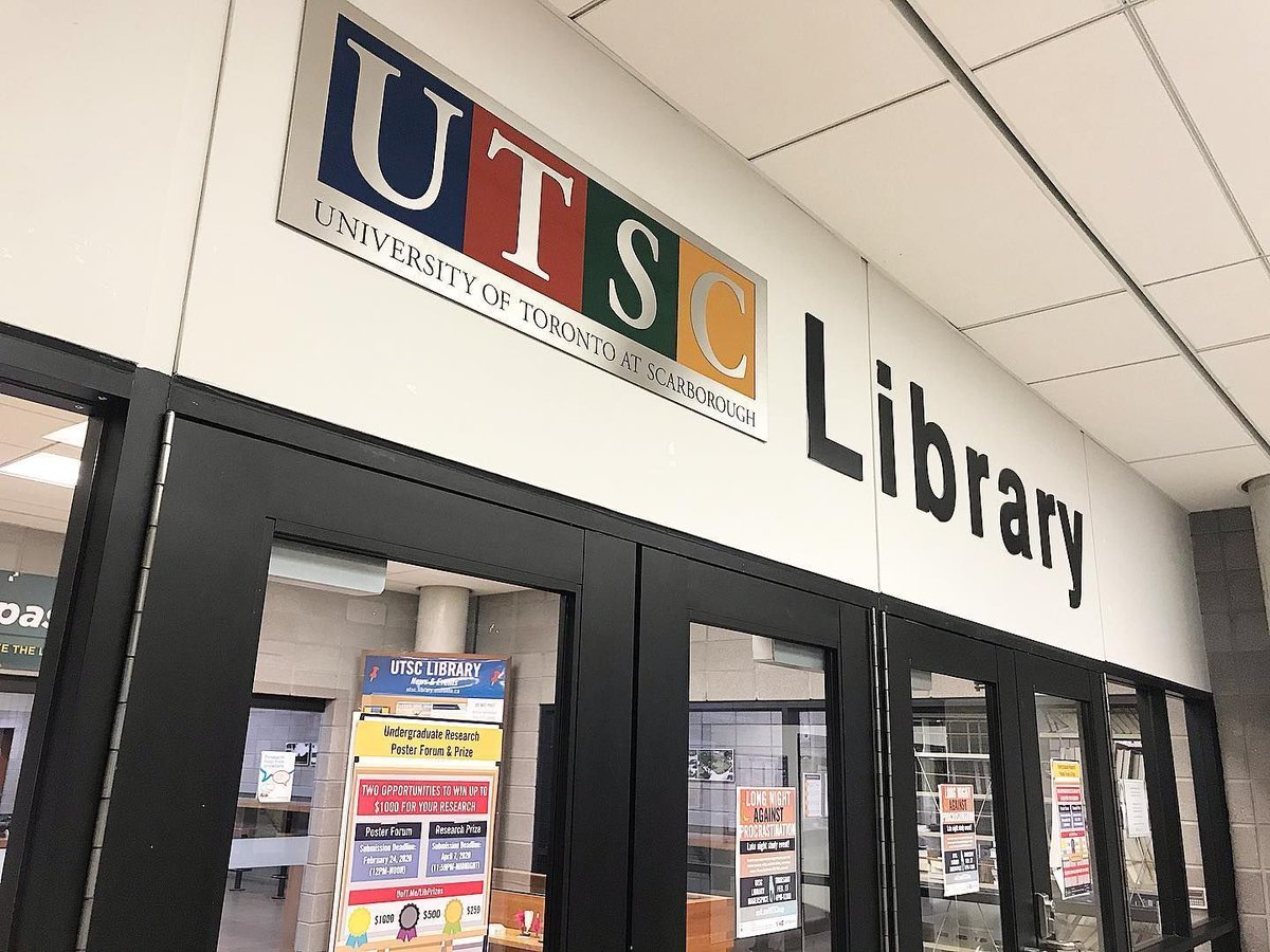 U Of T Scarborough Library The Utsc Library Will Close Tuesday Dec 22 At 3pm We Will Reopen Jan 6 8 From 10am 5pm And Resume Regular Weekday
