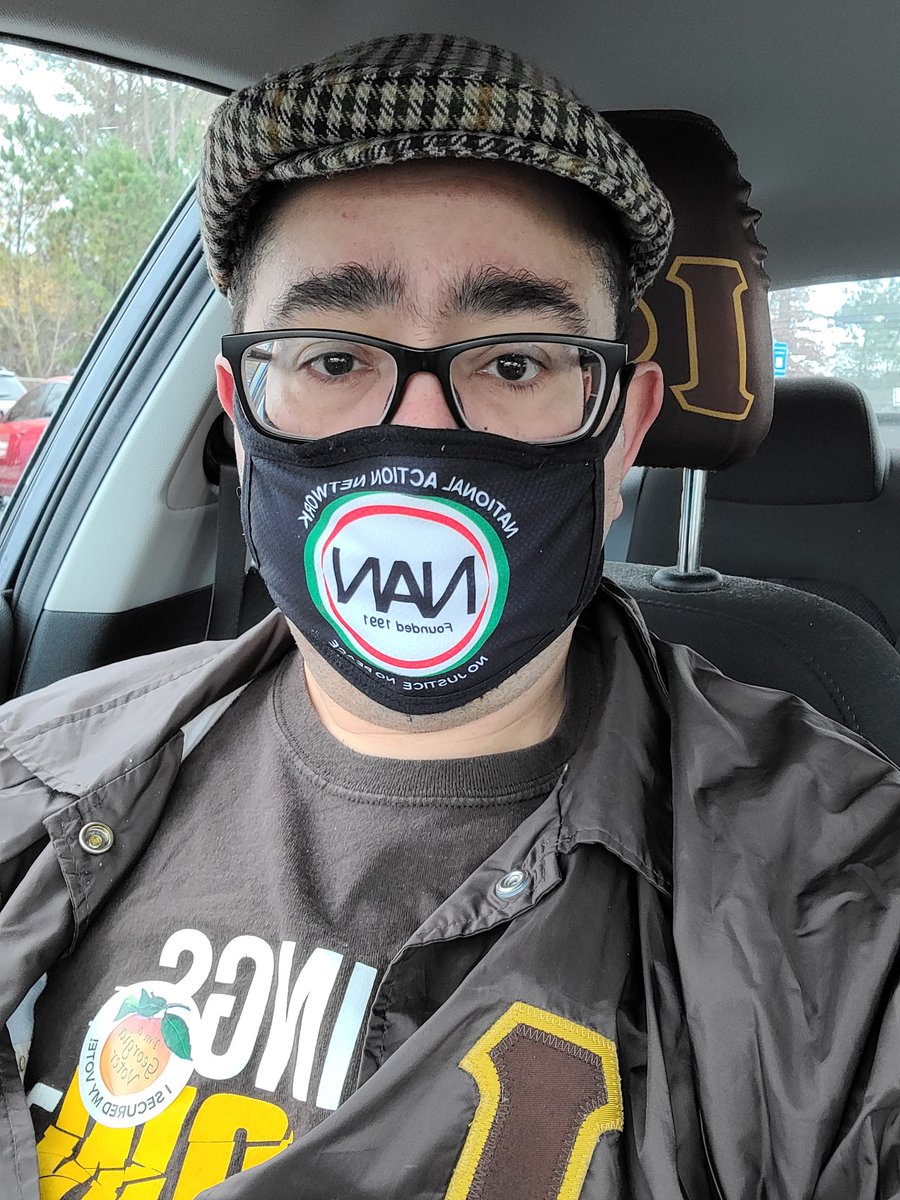palvarado1gsu's tweet photo. First day of early voting for the senate run-off in Georgia and I made my voice heard by voting for Warnock and Ossoff!!! #MyVoteMyVoice #IPT1963 #AtlGradIotas #IotaPhiTheta #SoulsToThePolls #WarnockOssoff https://t.co/fkwMTt4PDw