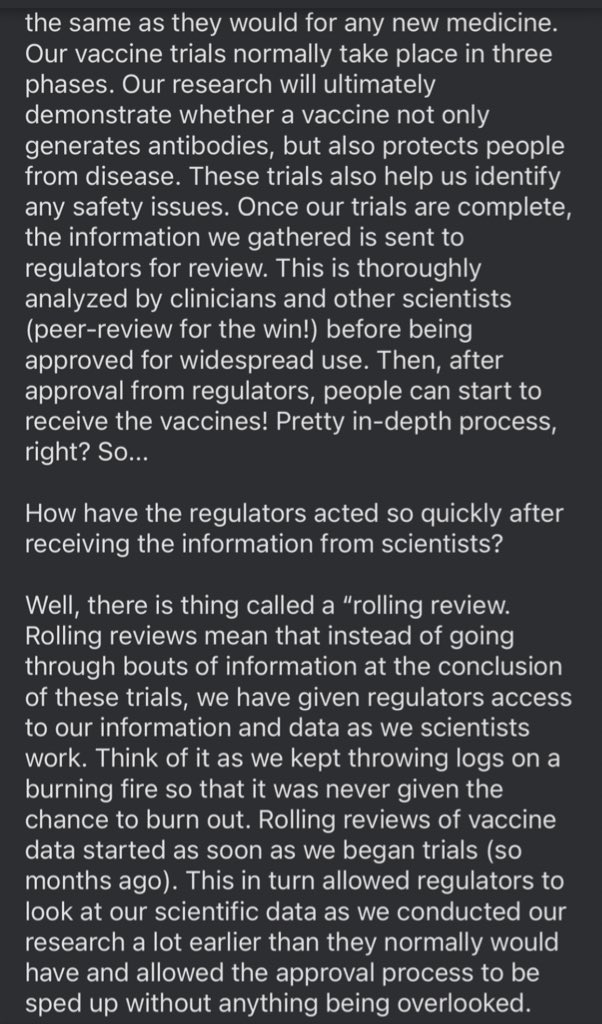 Concerns about the vaccines and the speed as to which they were developed? Read these to ease your mind. 1/2