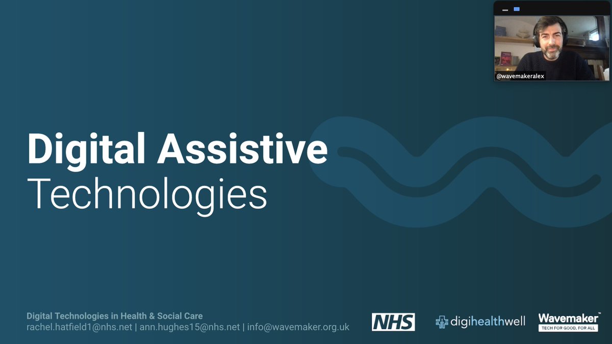 A very Wavemaker Monday - 2 of 5 - Our remote training session with today’s group of social prescribers is talking all things #AssistiveTechnologies, and how these can be used to improve health, wellbeing and independence #socialprescribing #DigitalInclusion #digitalassistant