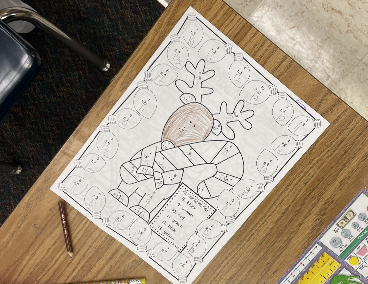 CitrusMath's tweet photo. Students in our first grade classes are feeling the spirt of Christmas. @LecantoPrimary
#CitrusMath https://t.co/EAI8I9ncPc