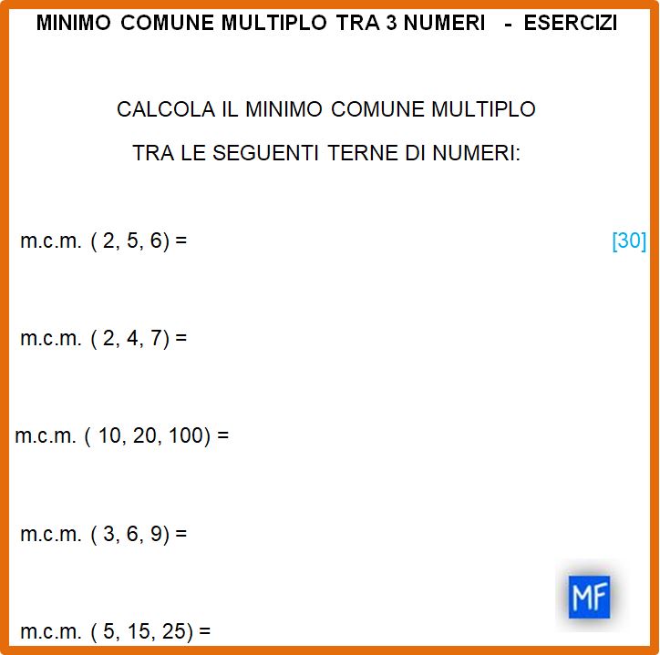 Minimo Comune Multiplo Tra 2 E 4