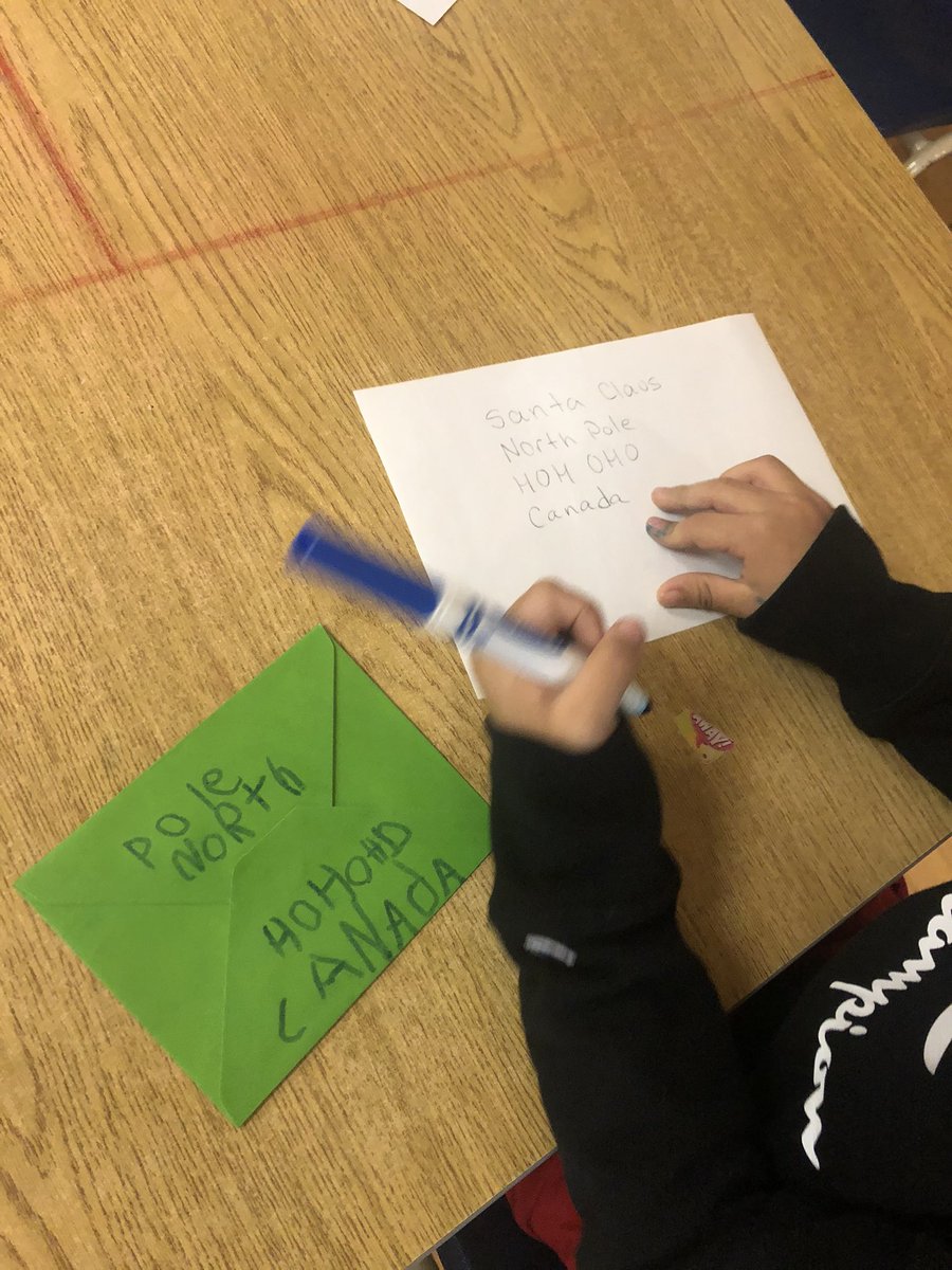 fdk122's tweet photo. Our @canadapostcorp classroom mail centre is open for business! Our @sttimothy3 FDK friends have been busy this morning writing letters for Christmas!🎄 #learningthroughplay https://t.co/G1GgvPnDB8