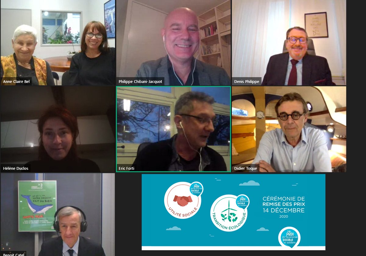 CRESS_sud's tweet photo. 🎉🎉Toutes nos félicitations aux @CompBatFr Provence Lauréat du #PrixESS 2020 🏆dans la catégorie #UtilitéSociale | Portrait en direct de l’association avec @BelAnneClaire1 directrice régionale | Interventions de @DenisP_CressPac @MPLeBreton @ChrisGenter H. Duclos B. Catel #ESS https://t.co/SbmZGNryou