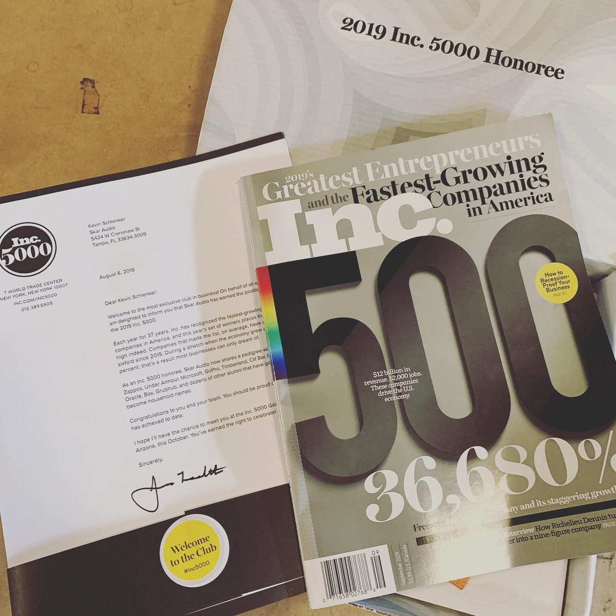 Skar Audio made the Inc. 5000 list of America’s fastest growing companies in 2018, ranked at 771. Shout out to my entire team and extra s...