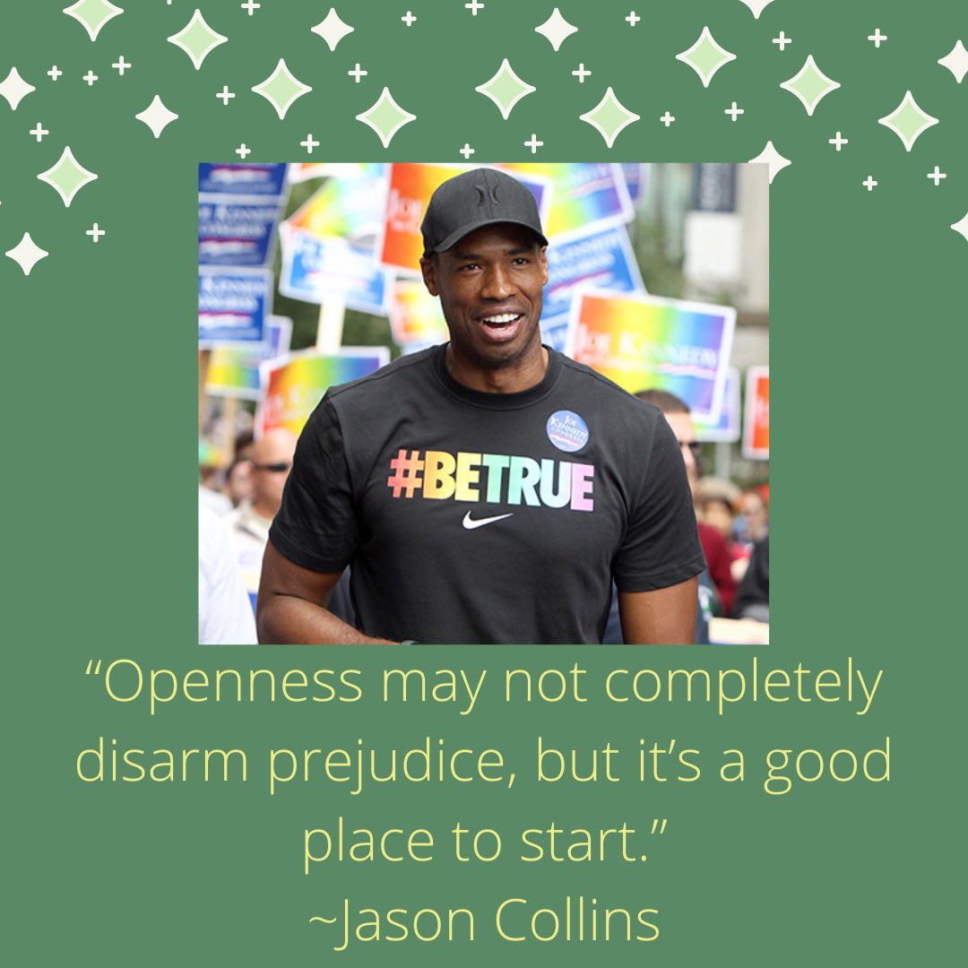 Eastern_PC's tweet photo. In 2014, Jason Collins became the first male professional athlete to publicly identify as gay. After Collins came out, plenty of athletes began to come out and showcase to the world who they are.💚🏳️‍🌈 #MotivationMonday https://t.co/LHoYQXYp2T