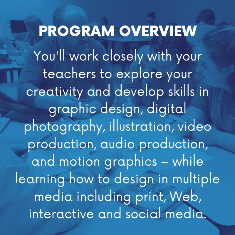 ohiohipoint's tweet photo. Program Spotlight: Graphic and Media Arts Academy! Apply today at https://t.co/WGDkzhkR96 #ohiohipoint #marketing #graphicdesign https://t.co/eyH44TAKsO