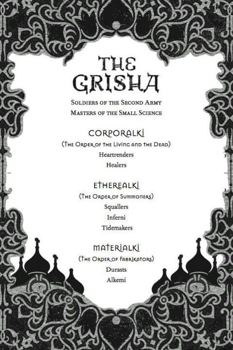 base grisha🔆 on X: ° ✧ • FICHA DE OC • ✧ ° 1 • nome dê personagem: 2 •  ordem grisha: •ETHEREALKI• — aeros ( ) — infernais ( ) — hidros ( )  •CORPORALKI• — sangradores ( ) — curandeiros ( ) •MATERIALKI• — durastes (  ) — alquimistas ( ) 3 • plot