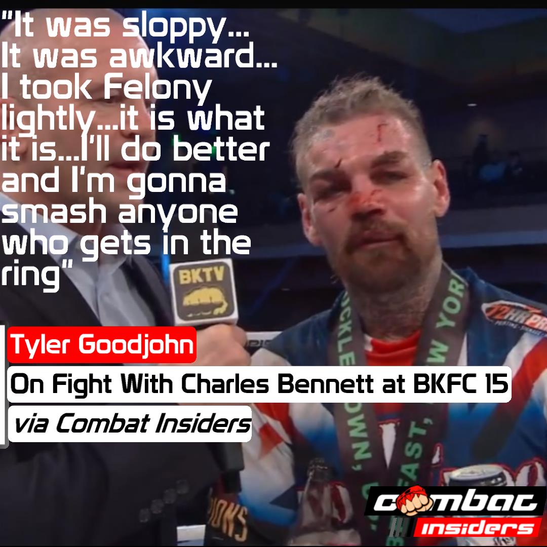knucklepedia's tweet photo. We talked to @eltornadotyler during our Post Fight Show of #bkfc15 and he talked about his win over Felony Charles Bennett. @bareknucklefc #bareknuckle #bkfc https://t.co/drbVCkgFsu