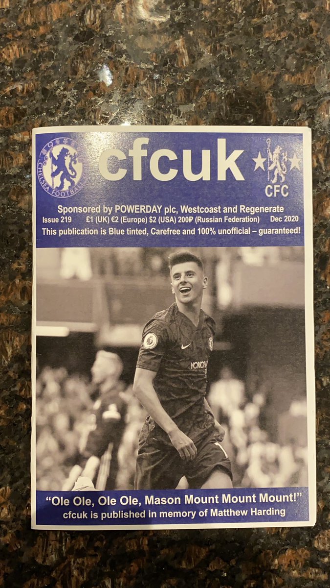 bedfordramble's tweet photo. Just received the latest #cfcuk from @onlyapound . Not sure why I’ve been honoured with the Page 3 slot. The rest is a great #cfc @ChelseaFC read. Get yours now from cfcuk@gate17.co.uk https://t.co/YIKtBwgcc5