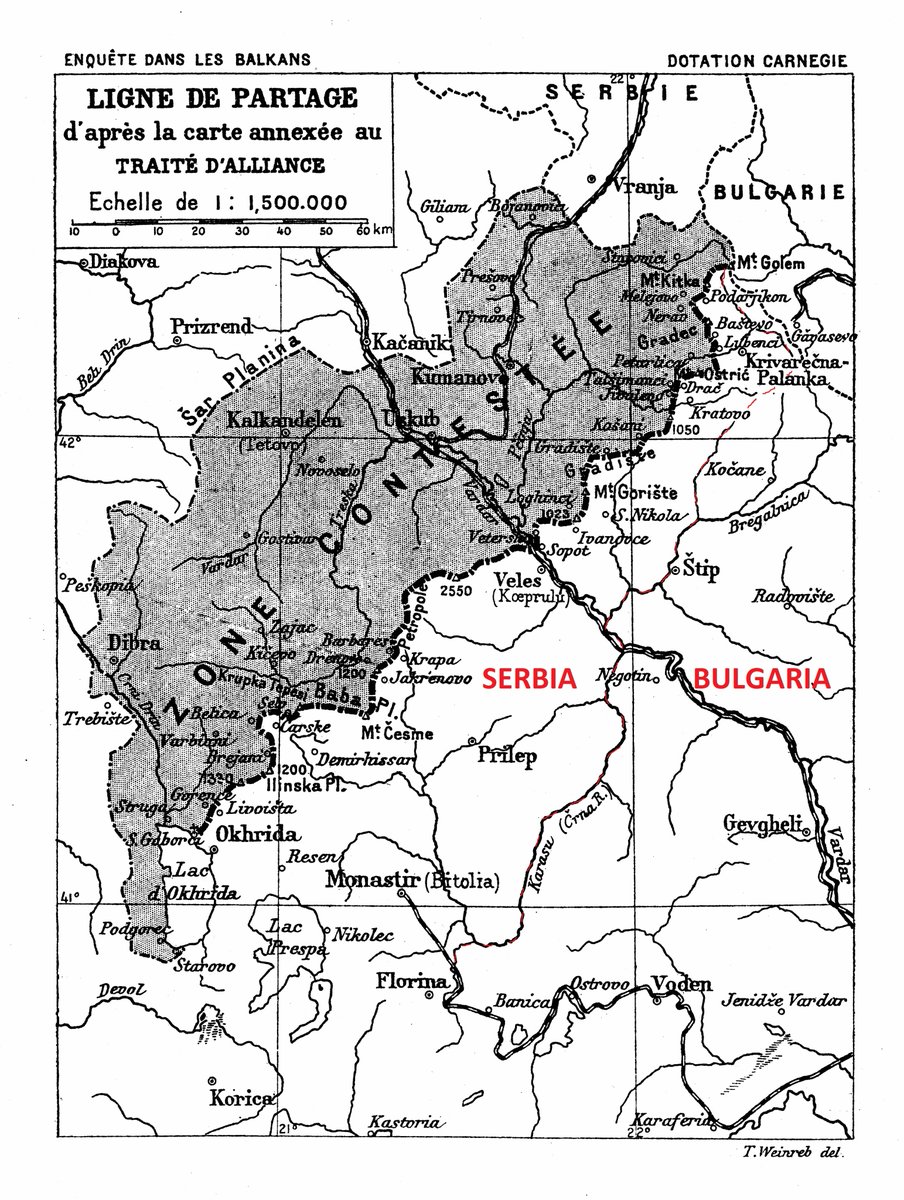 20. In 1912, the liberation of  #OldSerbia led to a tough situation. #Serbia liberated it all, but  #Bulgaria wanted at least half & didn't pay its due by supporting Serbian claims over  #Adriatic.A wise sharing of  #Vardarska was hence denied w/ sad consequences.Red's my "idea".