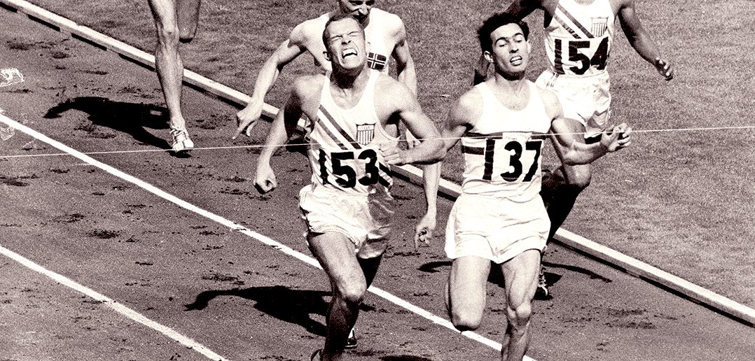 #144In 1956, Tom Courtney won the 800m and anchored the US 4*400m, thus claiming a unique doubleBefore the games, he had talked about how mentally and physically taxing it was to prepare for the Olympics - the 2 golds didn’t change his mind, he never put on his spikes again