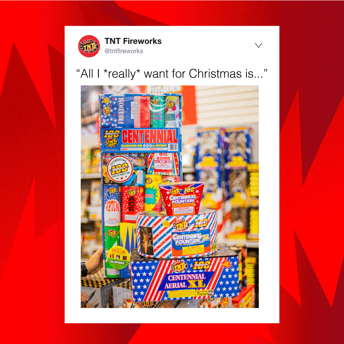 All I want for Christmas is BOOM! 💥