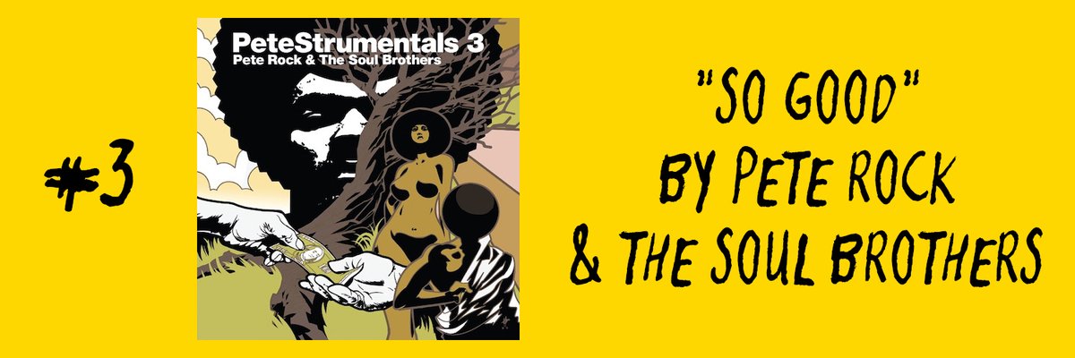 #3 I can’t remember the last time I had something on repeat for this long. I don’t even know how to explain why I’m so in love with this track from  @PeteRock, but it makes me feel insanely good.