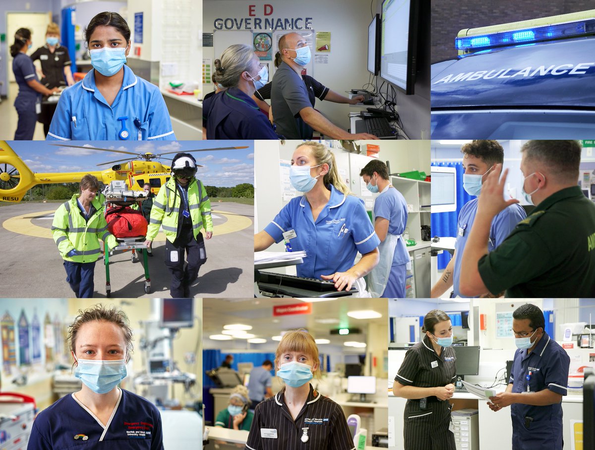 NNUH's tweet photo. As part of #ThankyouNHSEast week we are indebted to the emergency and red zone teams working on the frontline of the Covid-19 pandemic to provide quality care to our patients. @EDNNUH https://t.co/GXdZdCLI6s