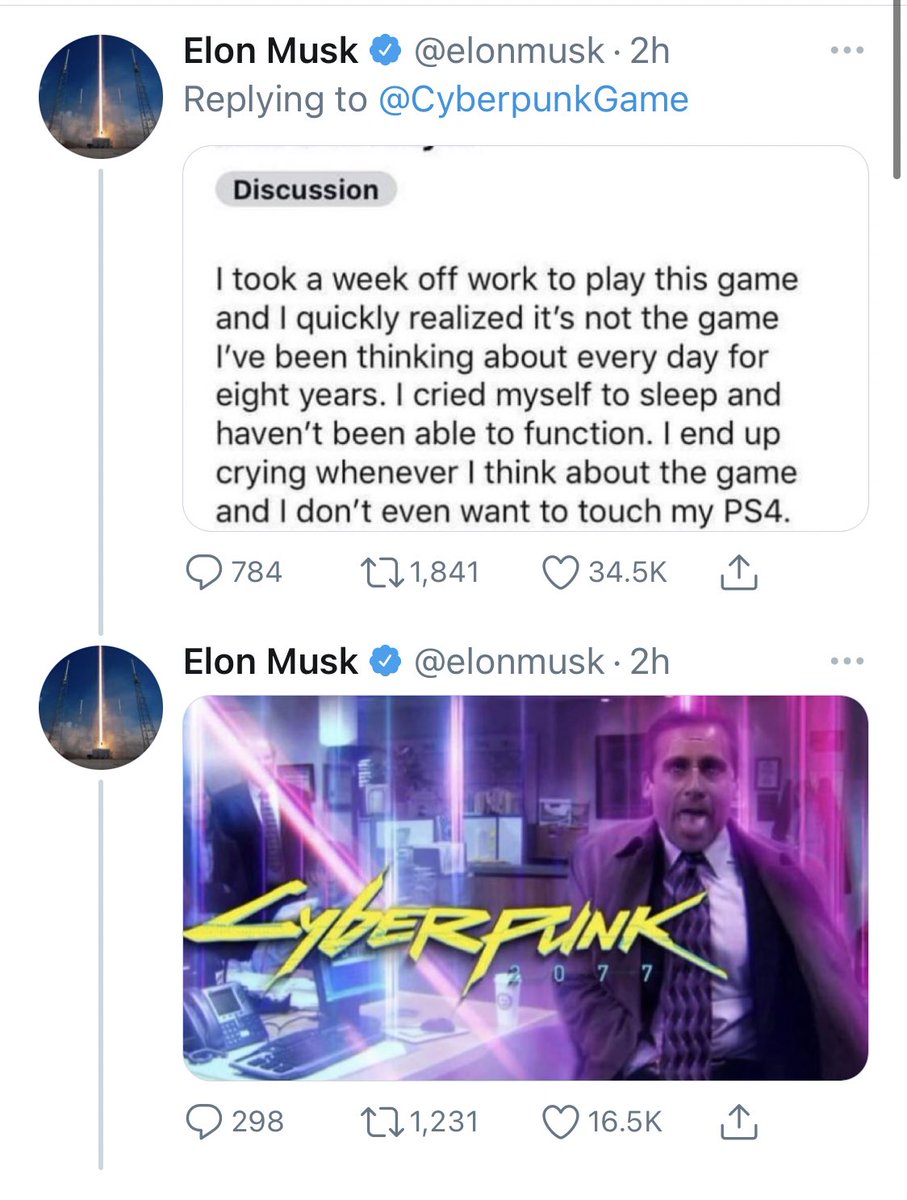 they have elon outright clowning on them now, that must suck