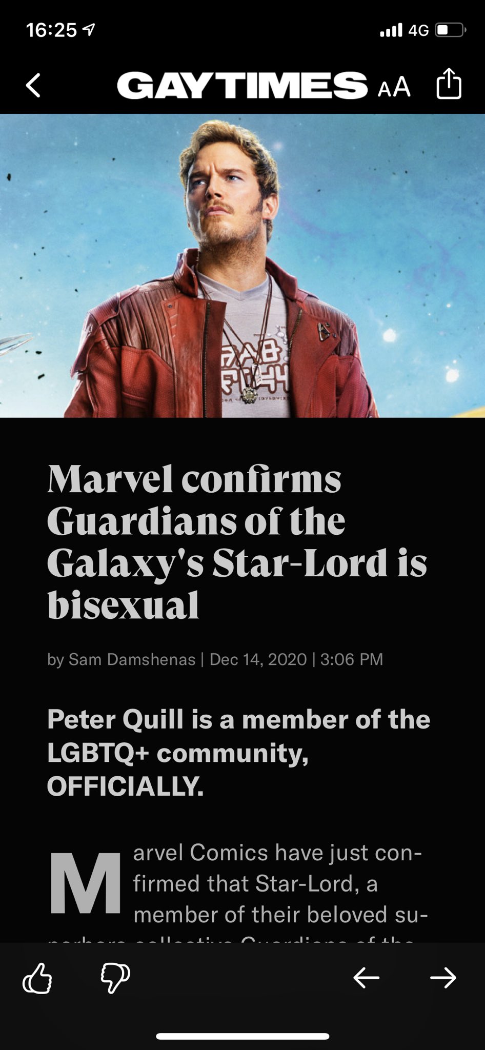 Marvel Confirms Star-Lord Is Bisexual In New 'Guardians Of The