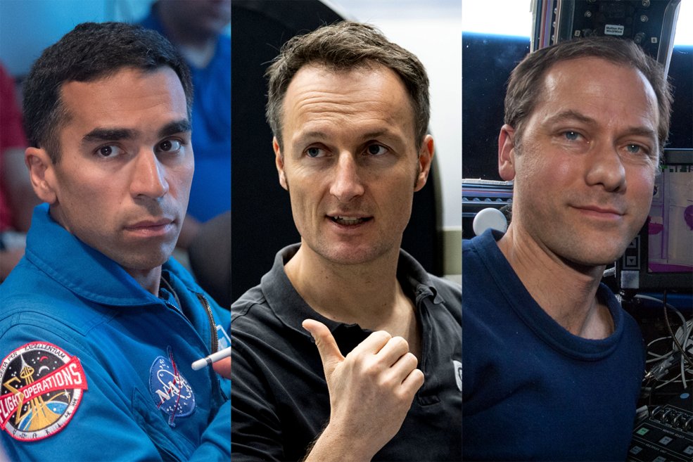 .@NASA and @ESA have selected three astronauts to serve as crew members for the Crew-3 mission to the @Space_Station. 🚀 The trio will consist of: 1️⃣ @Astro_Raja 2️⃣ @AstroMarshburn 3️⃣ @astro_matthias A fourth crew member will be added at a later date: go.nasa.gov/37jvwTI