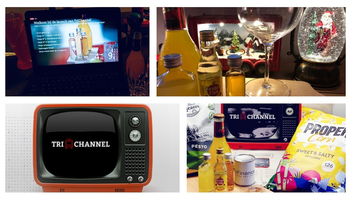 TriFinanceNL's tweet photo. Ruim 120 Me inc.®'ers namen afgelopen vrijdag deel aan de lancering van TriChannel, ons online eindejaarsevenement! We begonnen de avond met een cocktailshow want geen TriFinance-party is compleet zonder eten en drinken. Daarna volgde de documentair... #trichannel #collega #meinc https://t.co/sLvmKjTymr