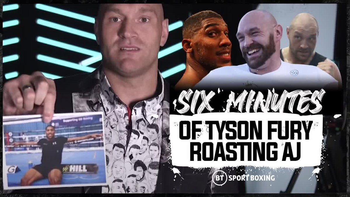 "Big Ol Wooden Top!"
"****house!"
"Weightlifter"
๐๐๐ seconds of @Tyson_Fury roasting Anthony Joshua ๐
https://t.co/6RhtiWJhwI